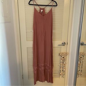 Full Tilt blush maxi dress sz XL